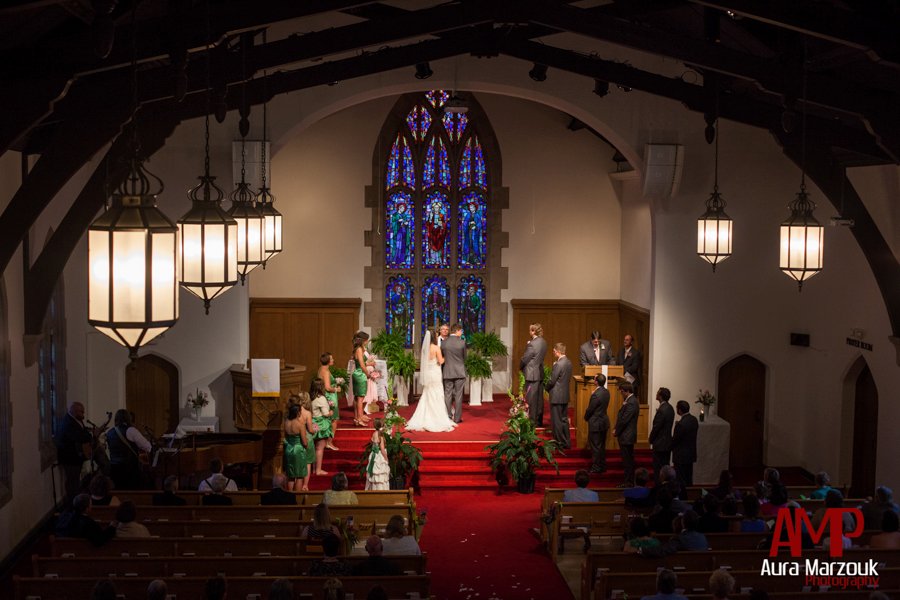 Reynolda Presbyterian wedding photography in Winston Salem. © Aura Marzouk Photography