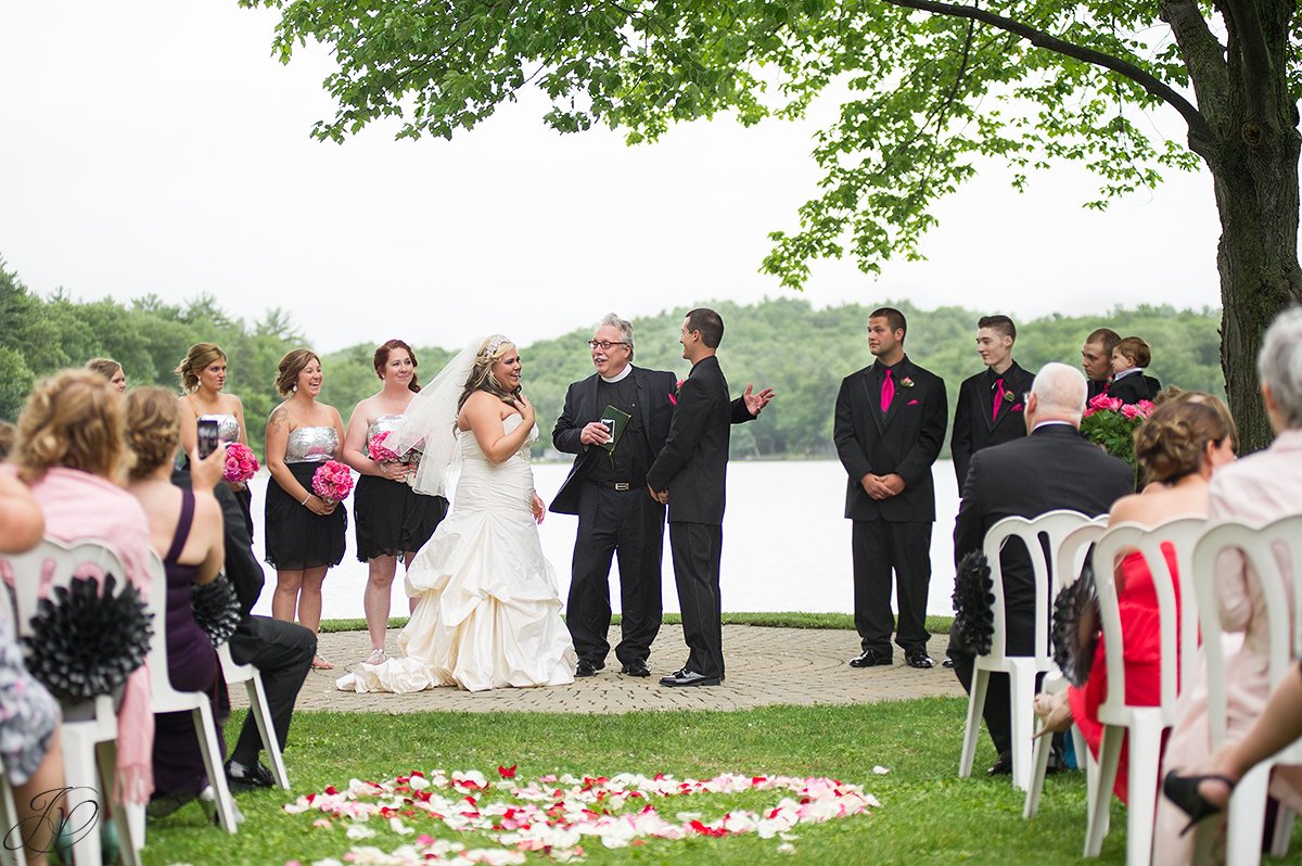 fun candid ceremony moments albany wedding photographer