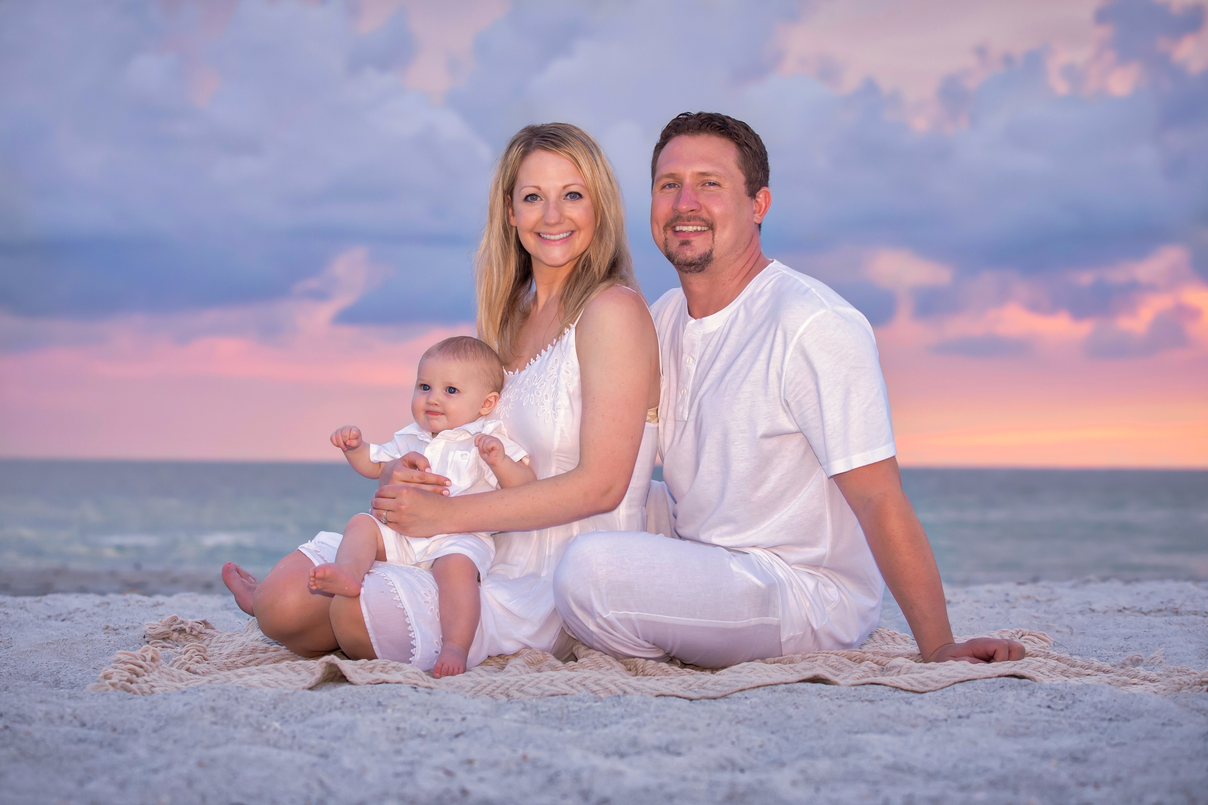 Clearwater Beach professional family photos Hugendubler family