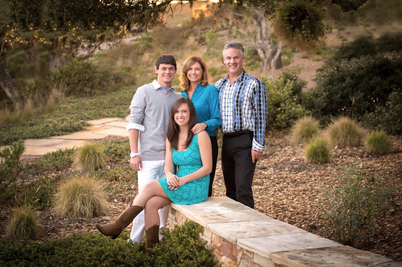 AT&T’s Pro-Am director Steve Johns and family