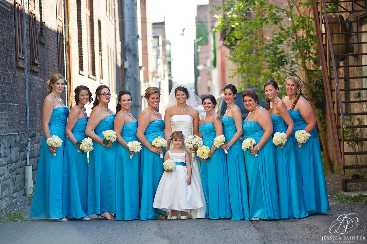 bridal party, brides maids, maid of honor, getting ready photos, Albany wedding photography, troy wedding photographer, emily willard, franklin terrace wedding, Bride photo