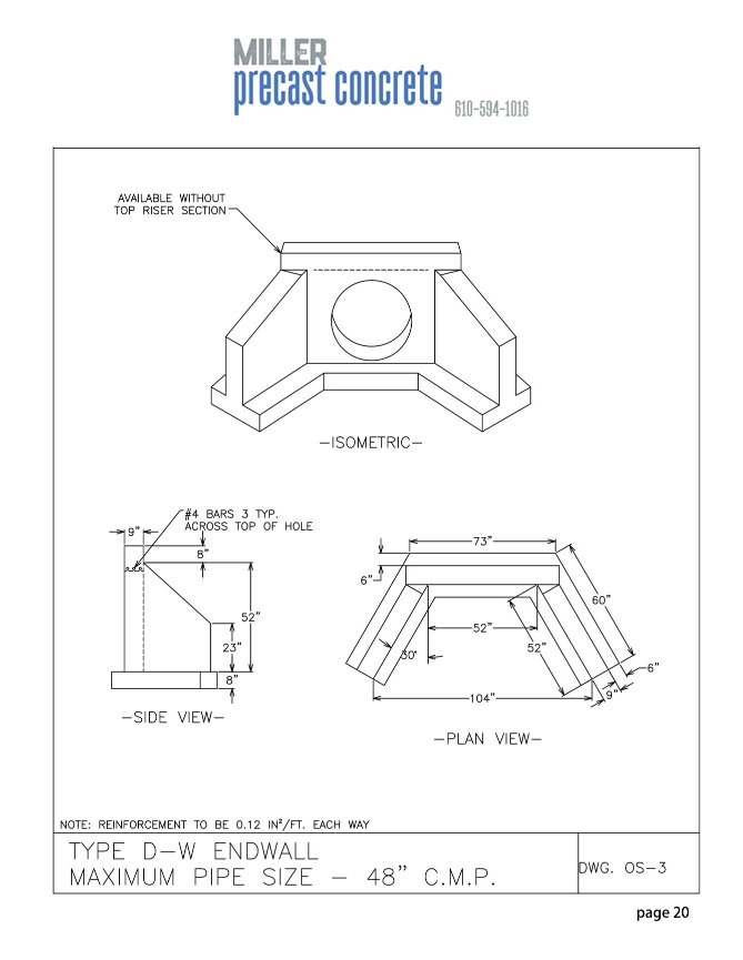 Outlets Structures Miller Precast Concrete