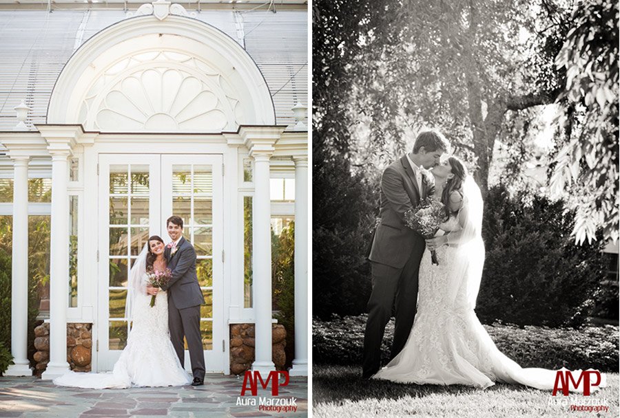 Bride and groom portraits in Winston Salem by Aura Marzouk Photography