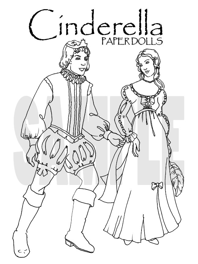 Cinderella Paper Dolls - View