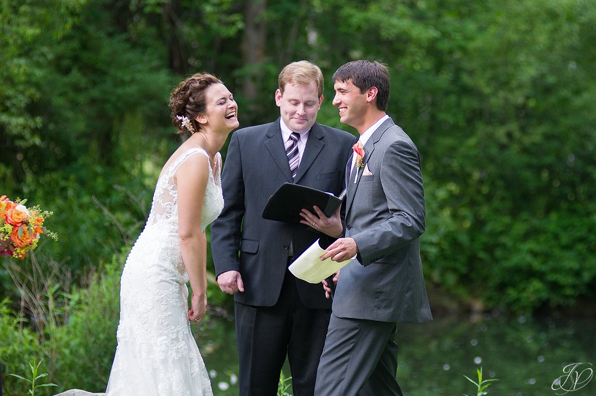 fun candid ceremony moments albany wedding photographer