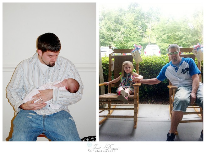father's day then and now photo