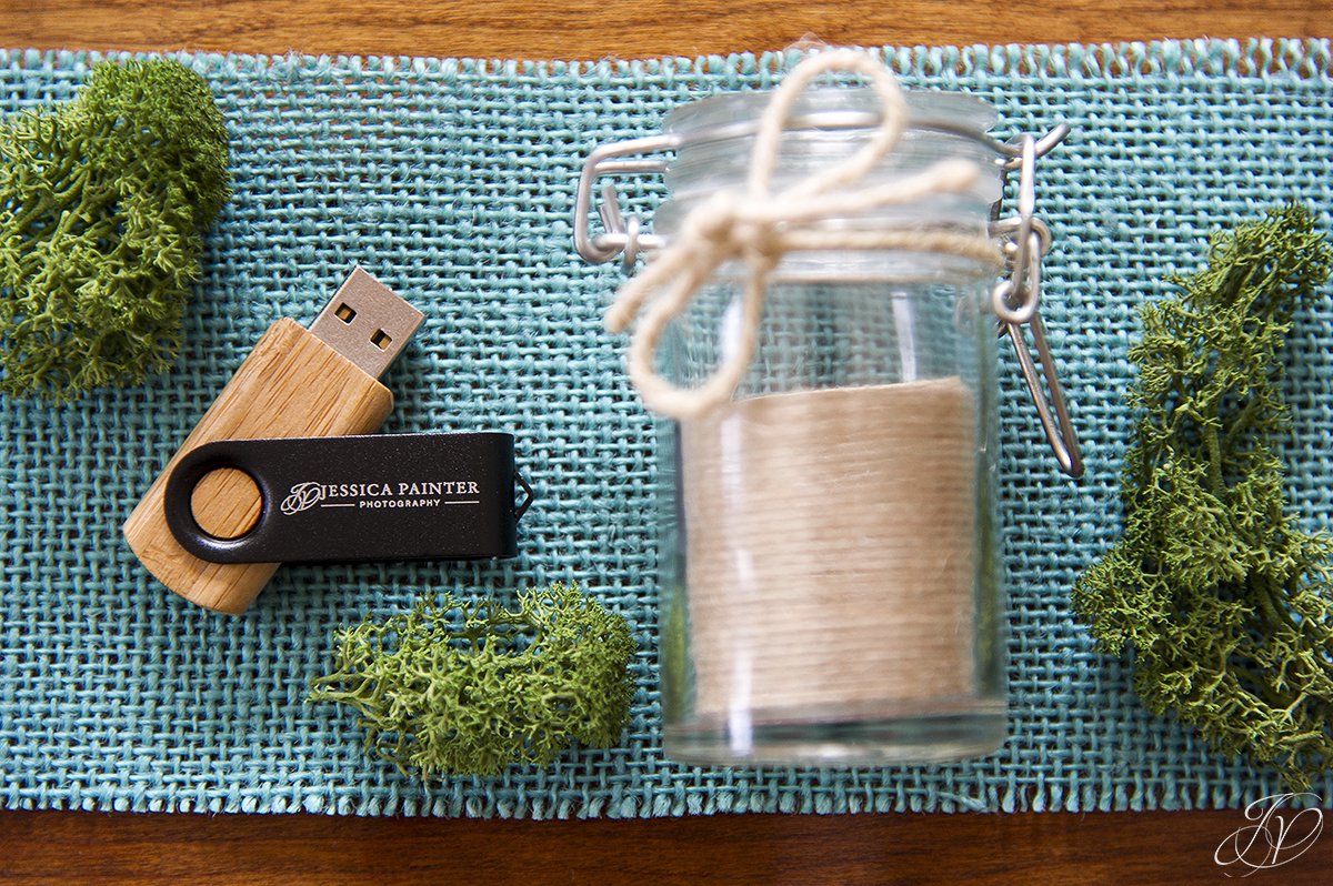 personalized usb drive, custom usb drive in mason jar, custom wedding packaging, personalized wedding photography packaging, unique wedding photography packaging