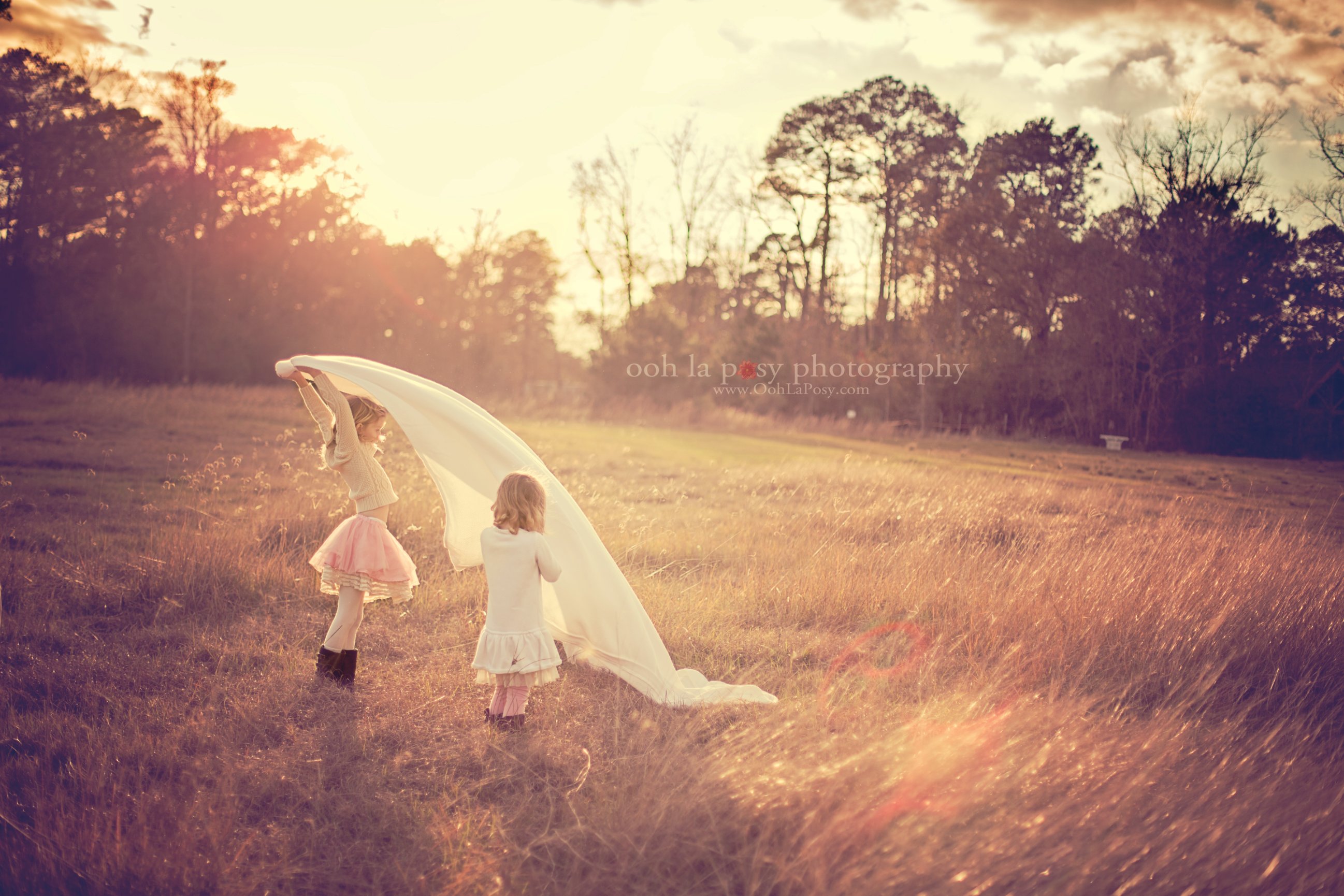 Valentine's Day Silly Sisters, Spring Texas Child Photography