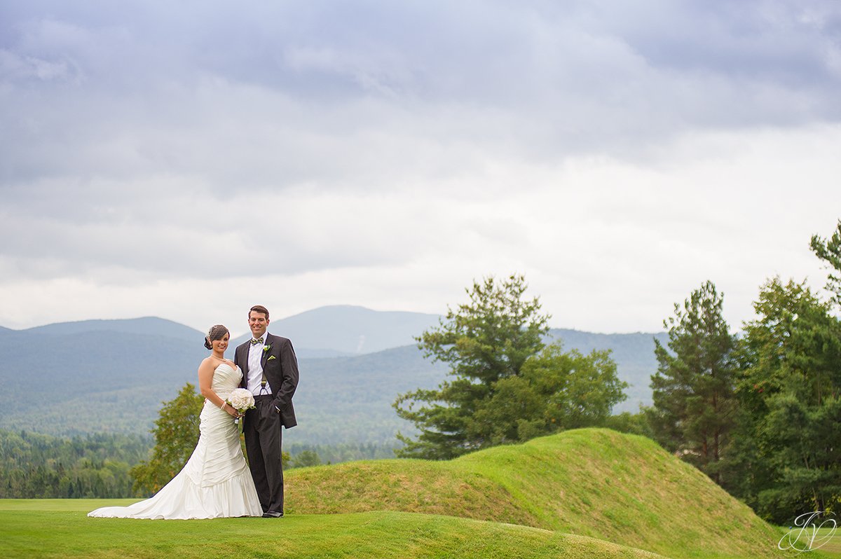 gorgeous lake placid bride and groom photo