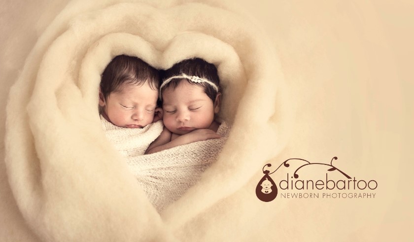 Newborn twin pictures riverside california