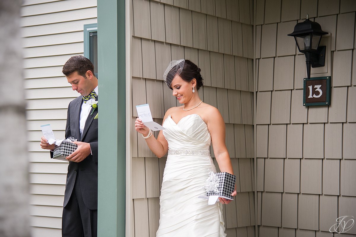 bride and groom reveal lake placid wedding photographer