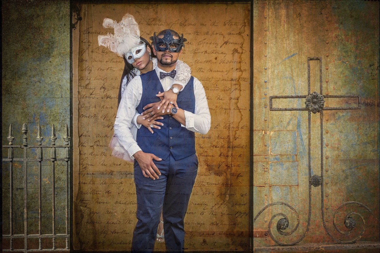 French Quarter Wedding Portrait