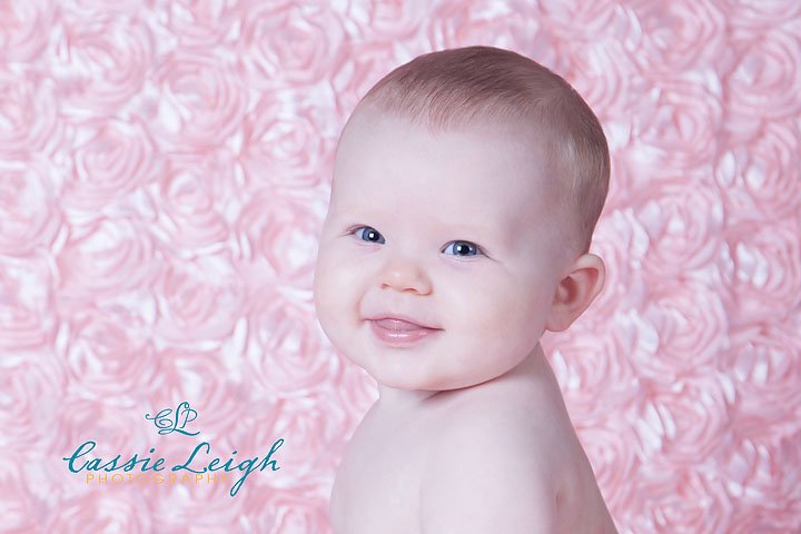 Grace is 6 months old!  (Concord, NC Baby Photographer)