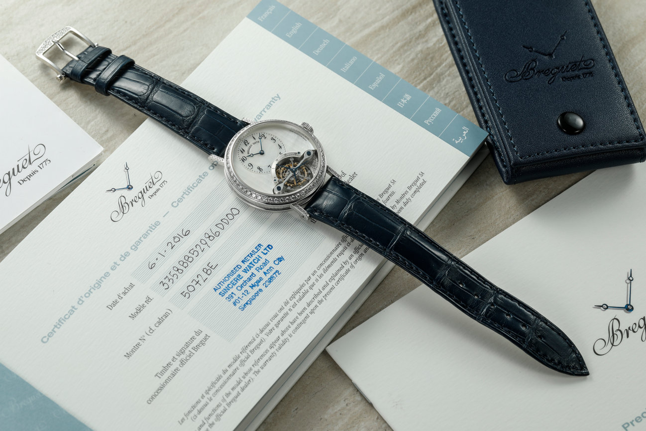 Breguet Tourbillon 3358BB Papers 2016 Roy Sacha Davidoff SA