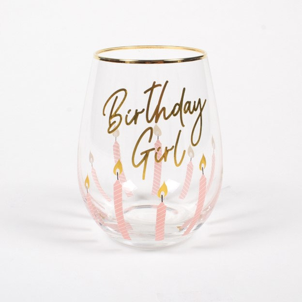Birthday Girl Wine Glass