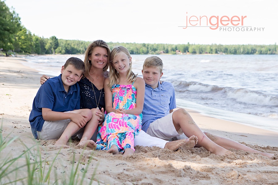 Family Vacation Personal Rabbit Bay, Michigan Jen Geer Photography