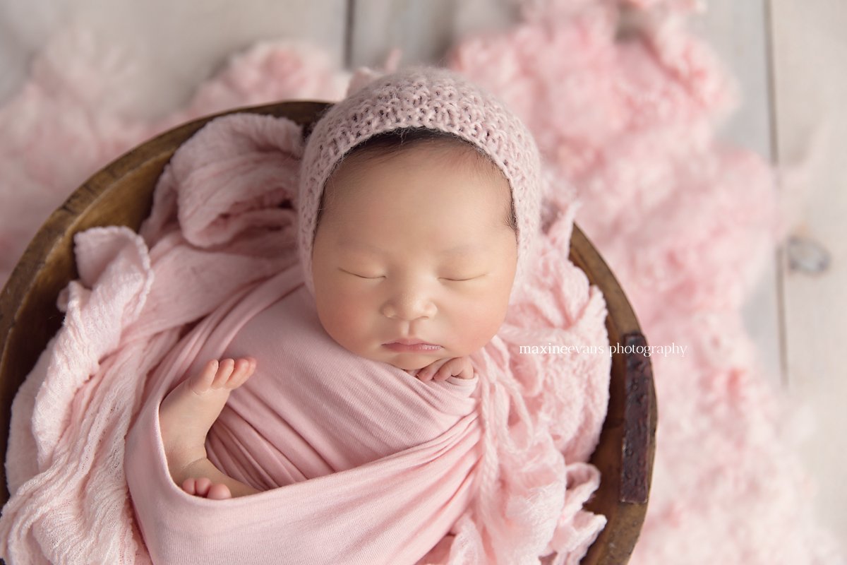 Los Angeles Newborn Photographer Maxine Evans Welcome Baby Kadence