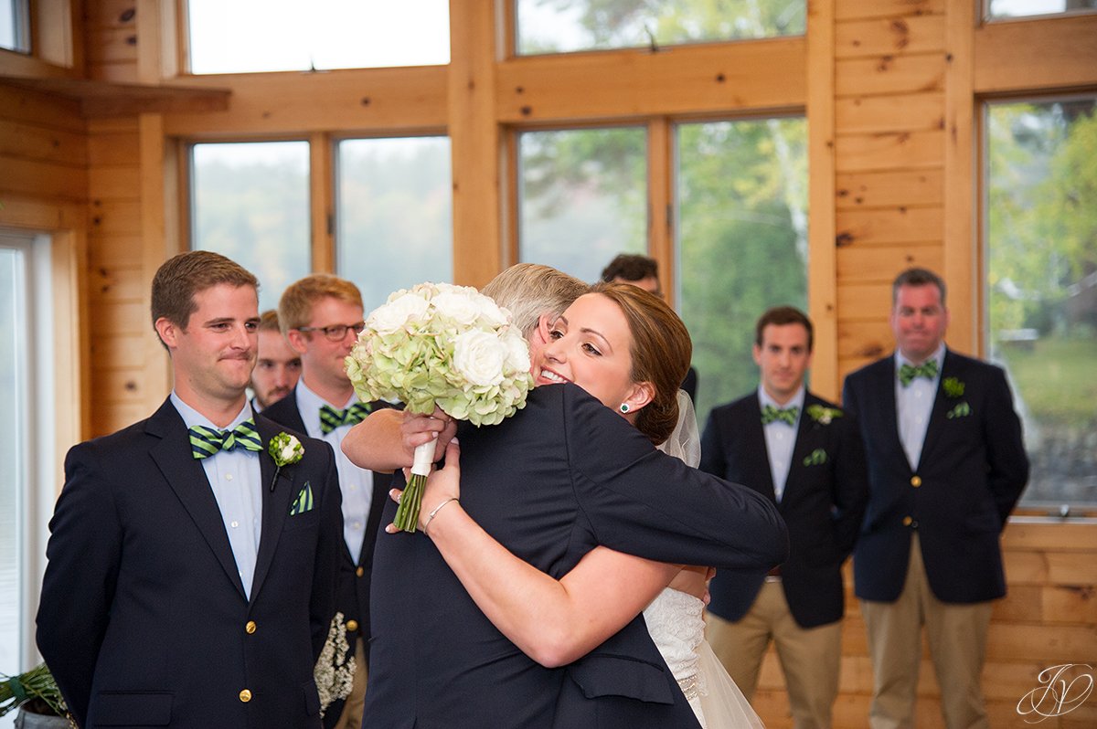 beautiful moment when dad gives bride away