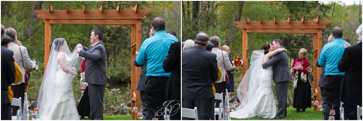 fall wedding ceremony the mansion inn