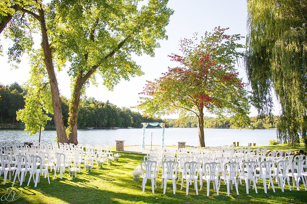 details of ceremony on lake