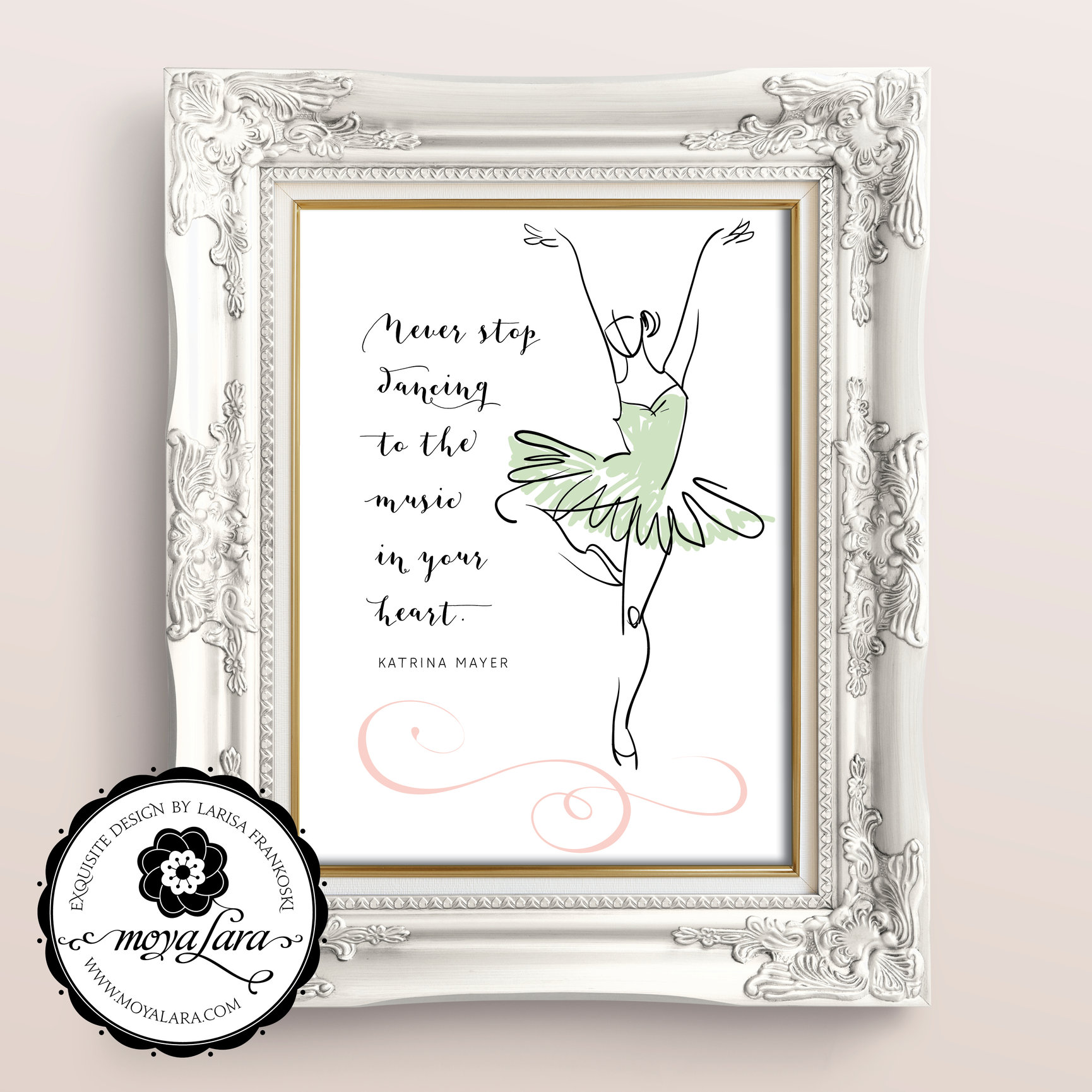Never Stop Dancing Moya Lara Exquisite Stationery Design