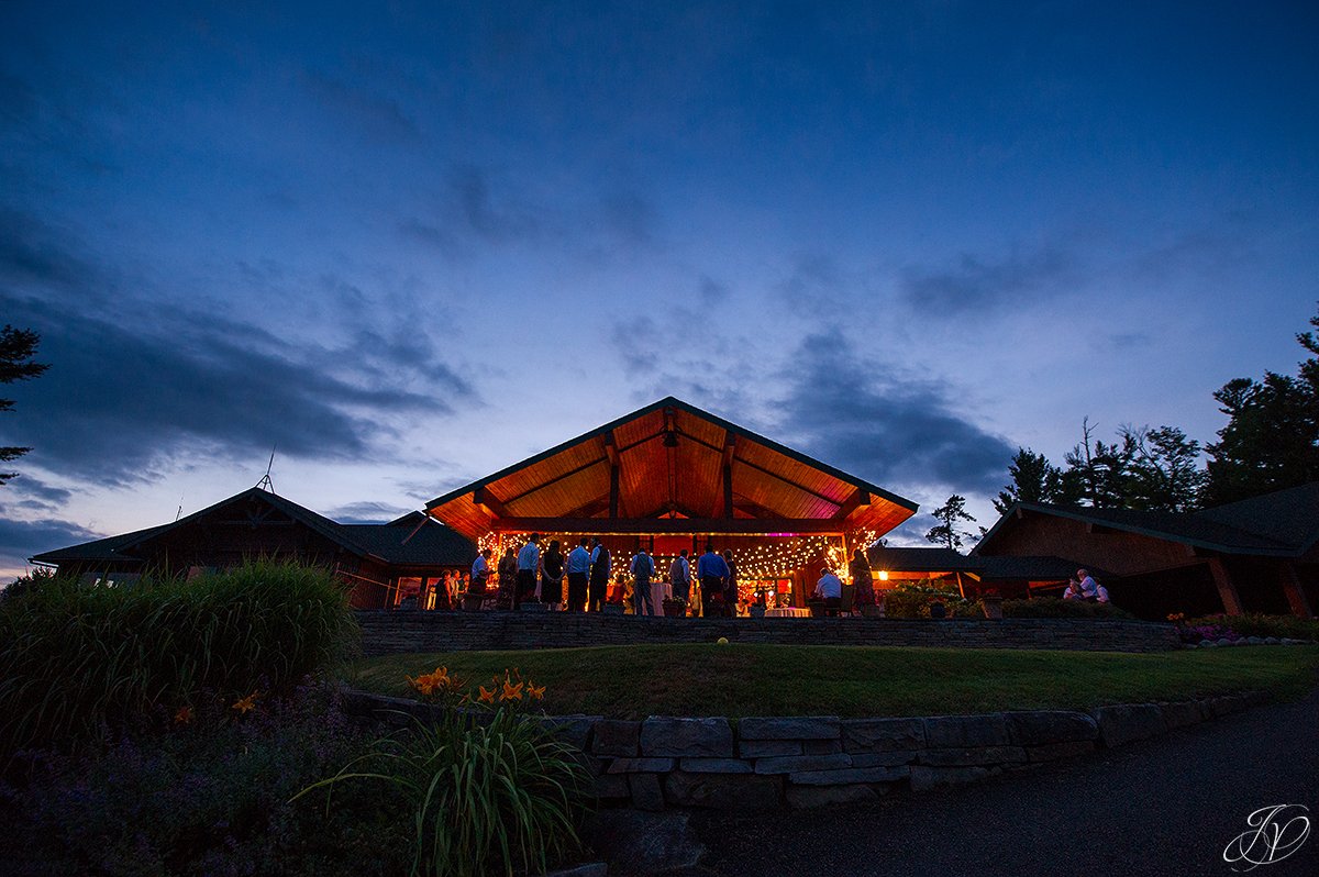 night photo lake placid golf club