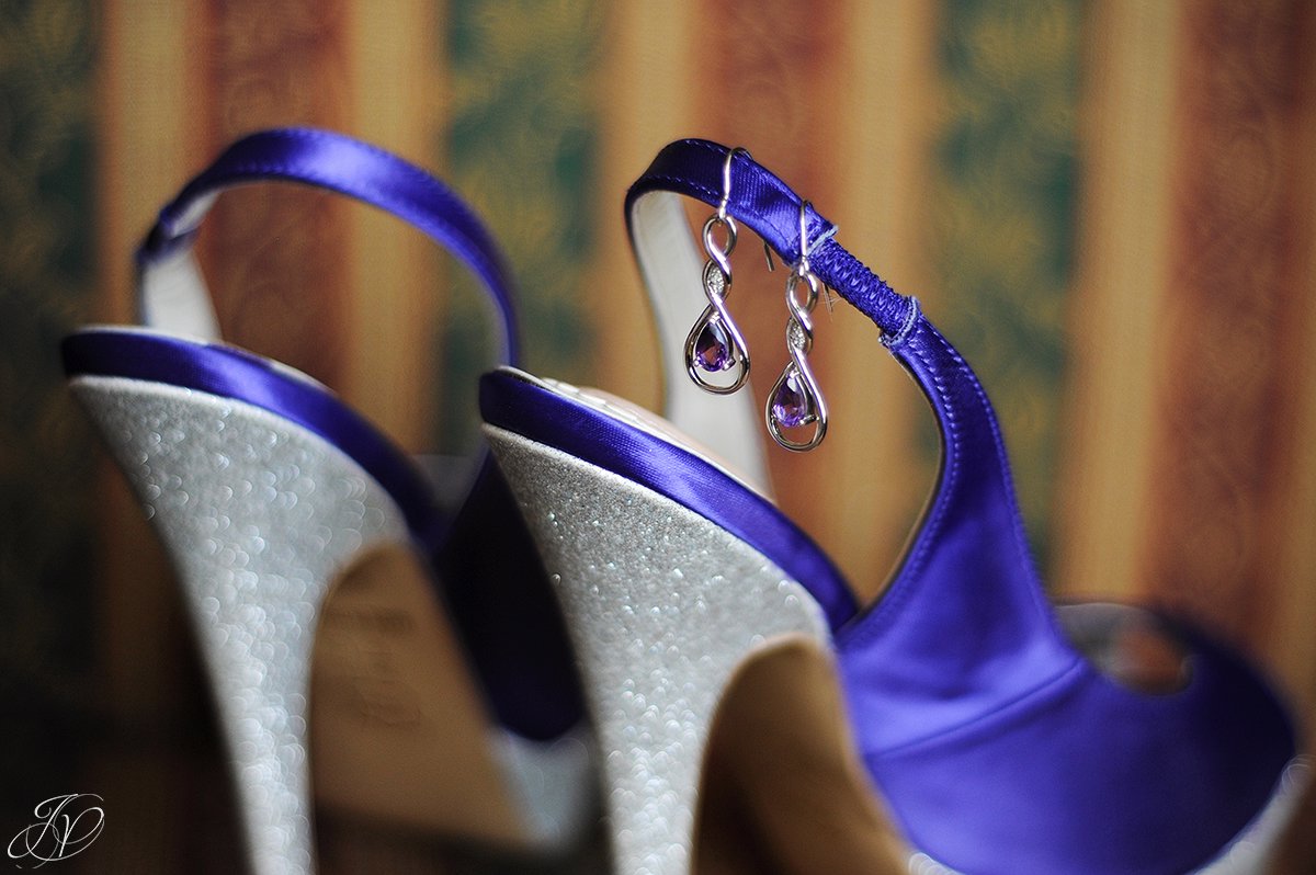 unique purple wedding shoes