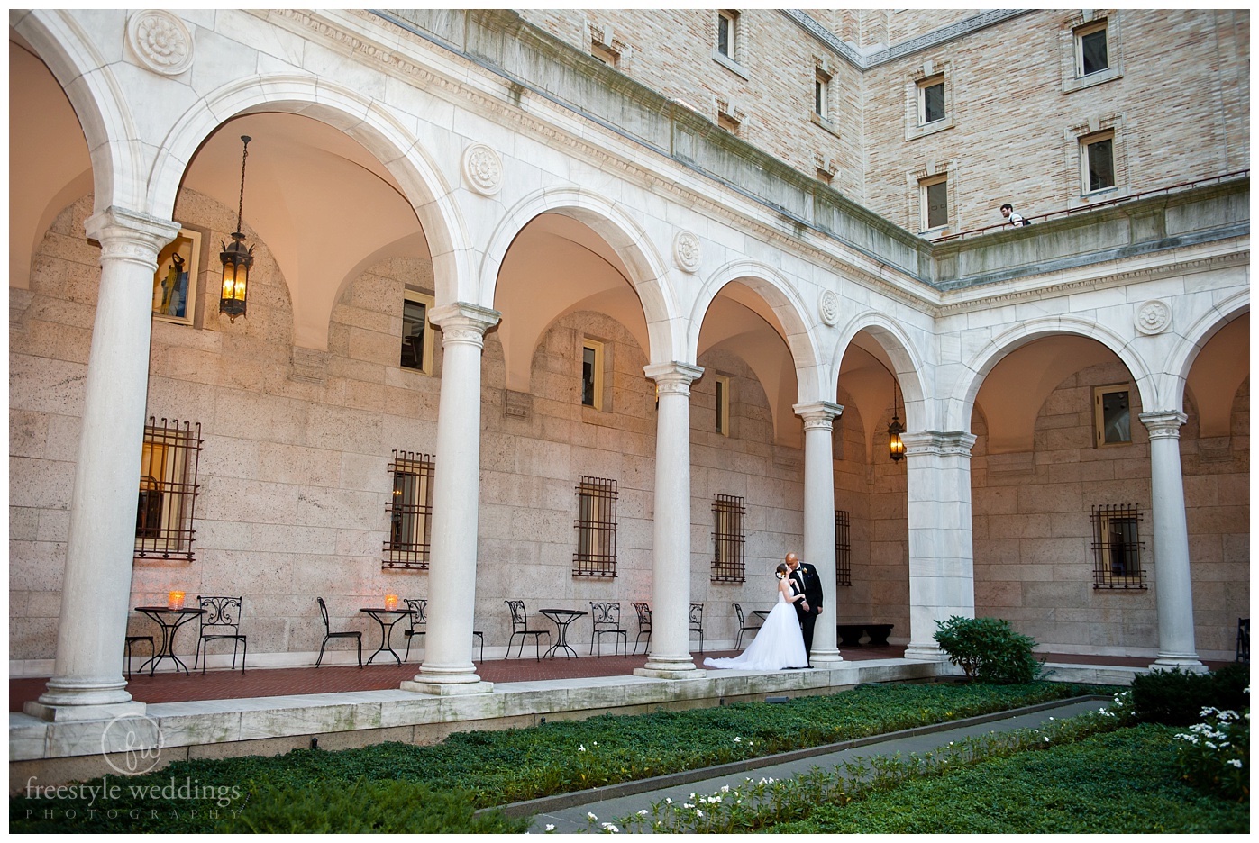 Boston Public Library Evening Wedding in September photographed by Freestyle Weddings