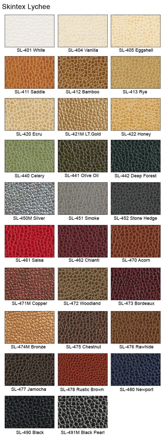 Leather Swatches Image Link Photography & Video