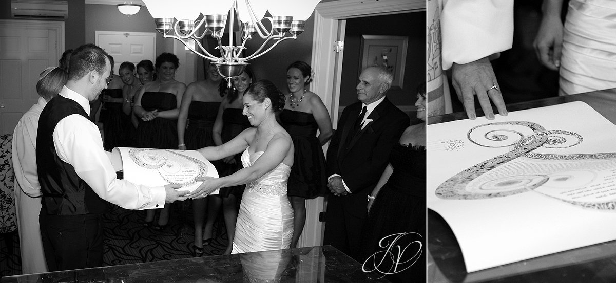 ketubah signing, The Glen Sanders Mansion, Albany Wedding Photographer