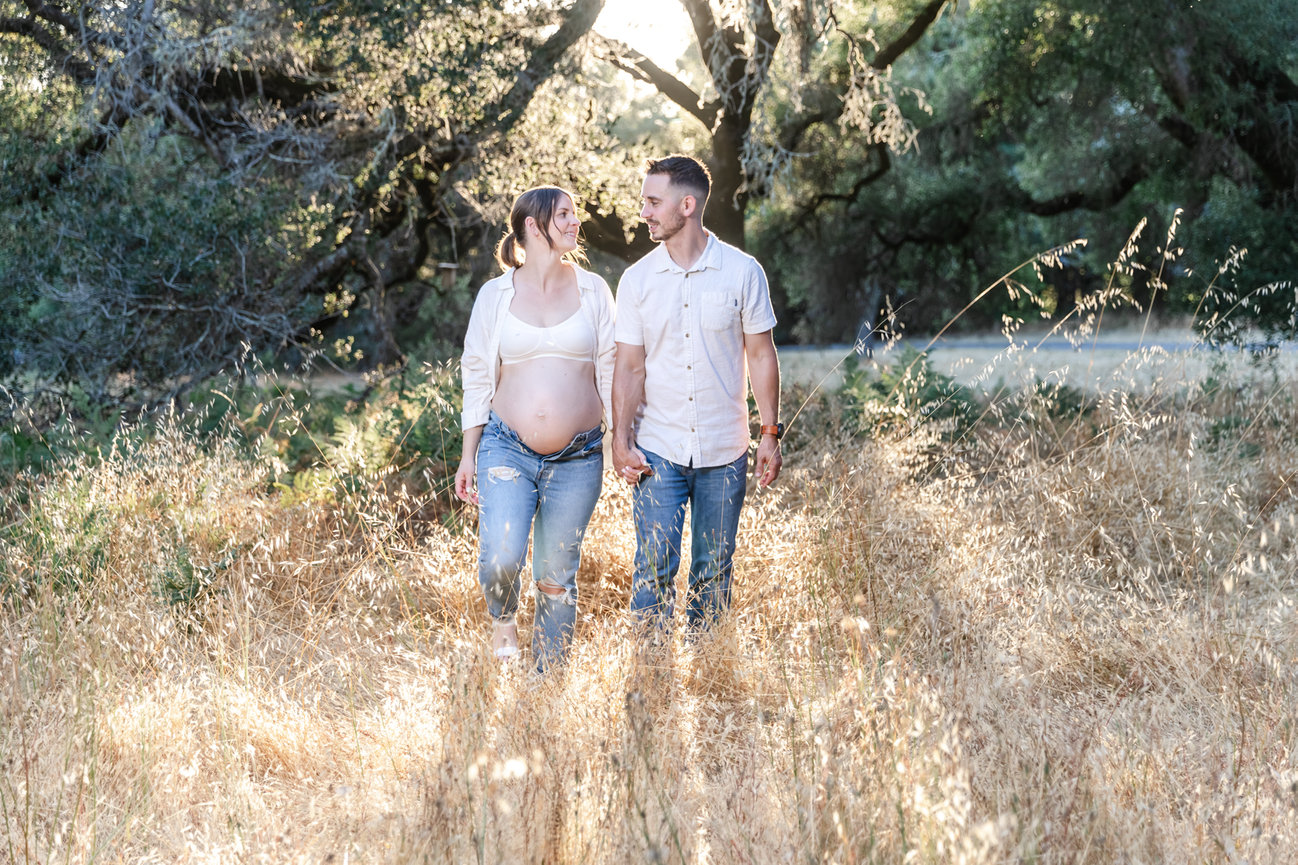 Maternity Portraits taken at Ragle Ranch Park, Sonoma County Ca, taken by Sheila Johnson of Studio J Photography