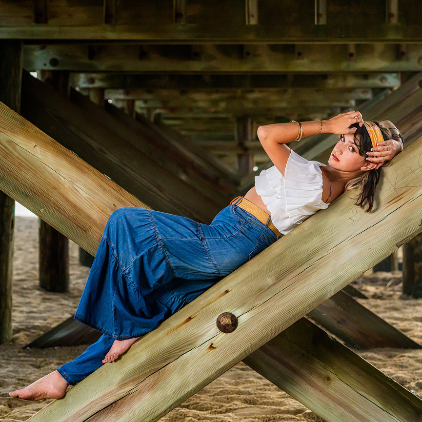 Senior portrait at Jesse H. Jones Park and Nature Center, dramatic fine art session, Swartz Portraits Greater Houston serving Spring ISD