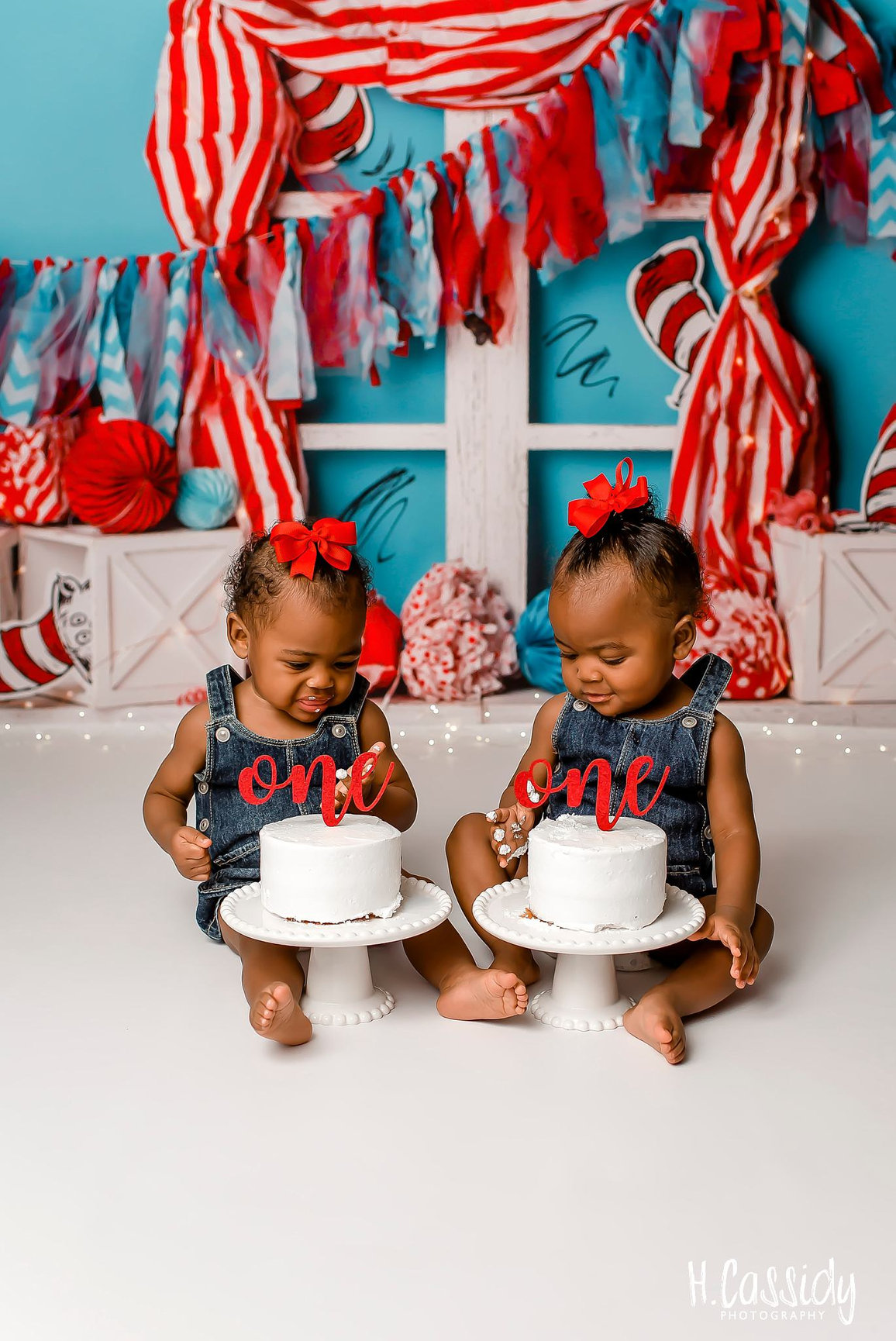 THING 1 AND THING 2 SESSION TUCSON CAKE SMASH PHOTOGRAPHER Heather