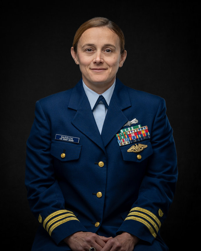 Coast Guard Officer Portrait by Laura Hatcher Photography