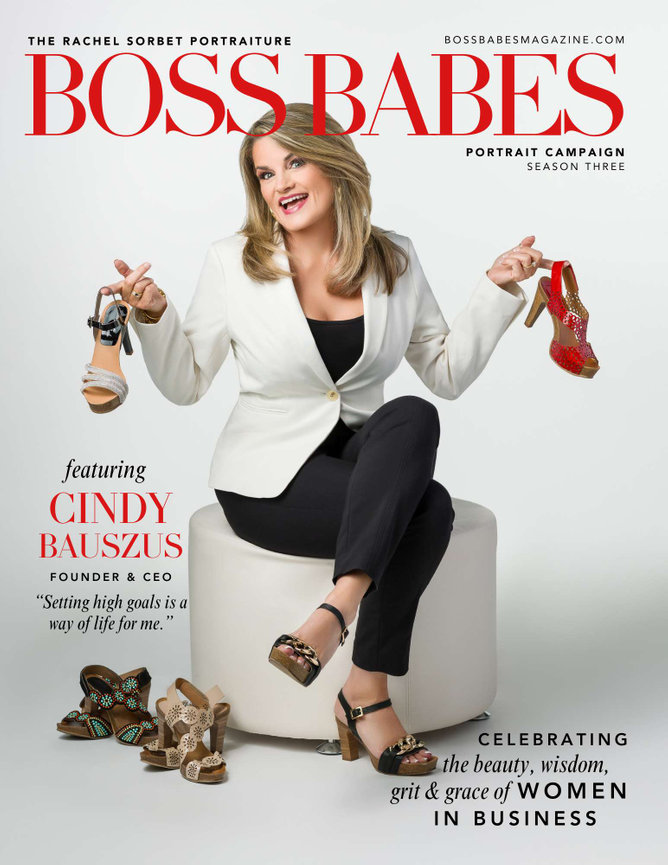 Cindy Bauszus on the cover of Boss Babes Magazine