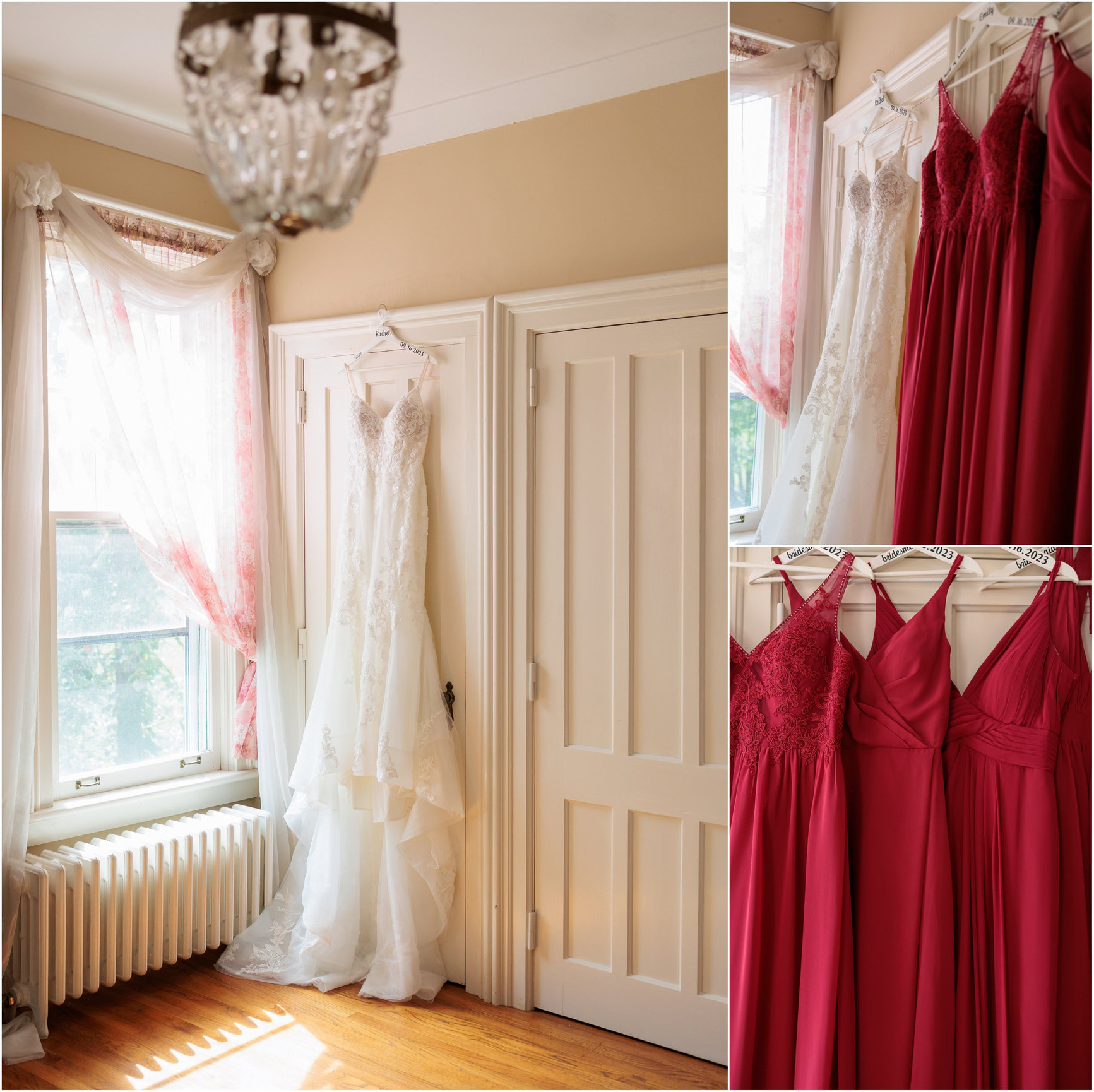 simple modest bridesmaid dresses Rose Dusty Lace Chiffon Long Modest Bridesmaid Dresses  TANYA BRIDAL