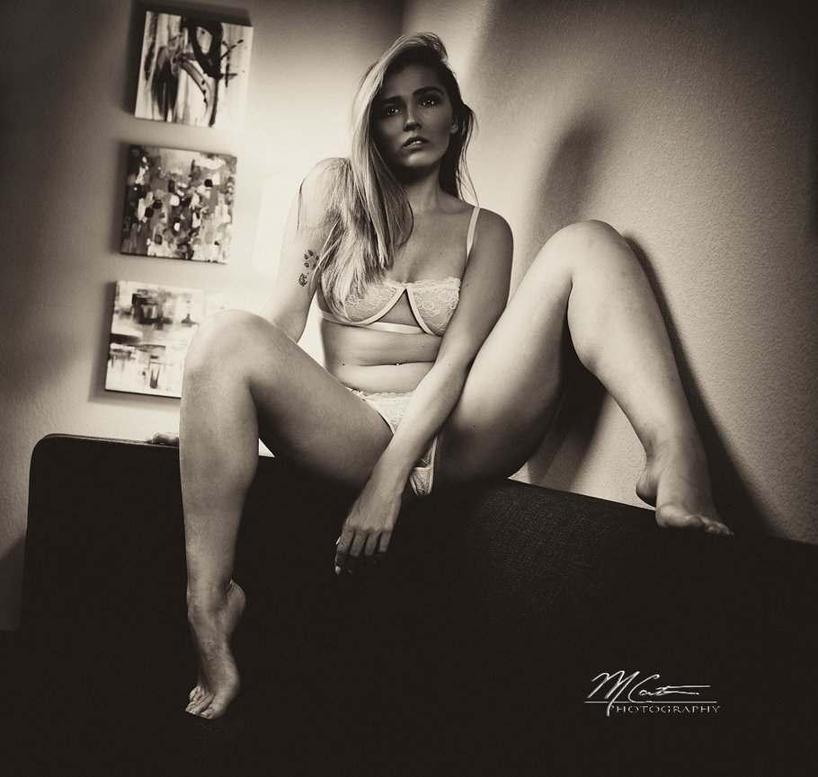 Confident boudoir photography visuals created by Marius Carter Photography in Stafford, Virginia.