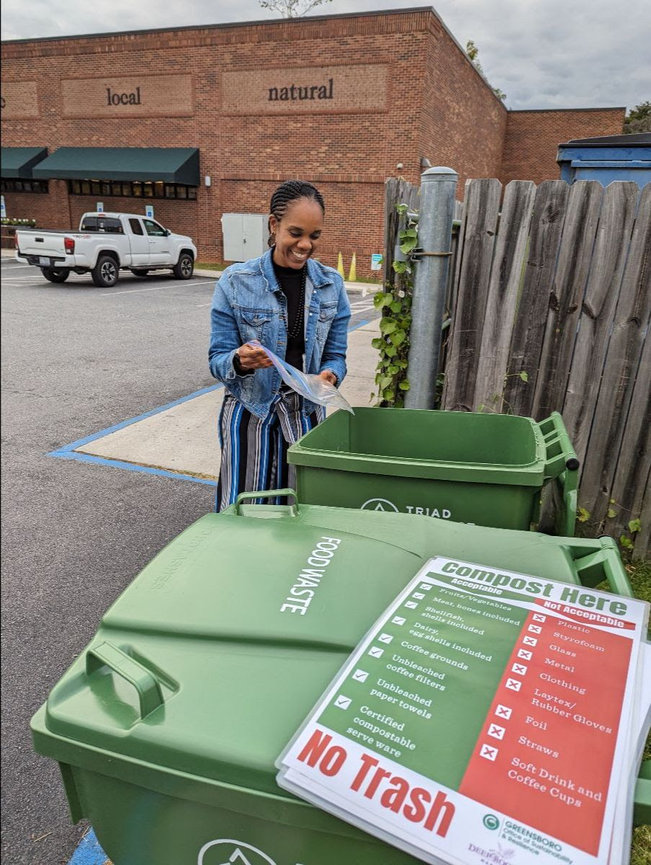New Compost Bins at the Coop Deep Roots Market Greensboro's Local