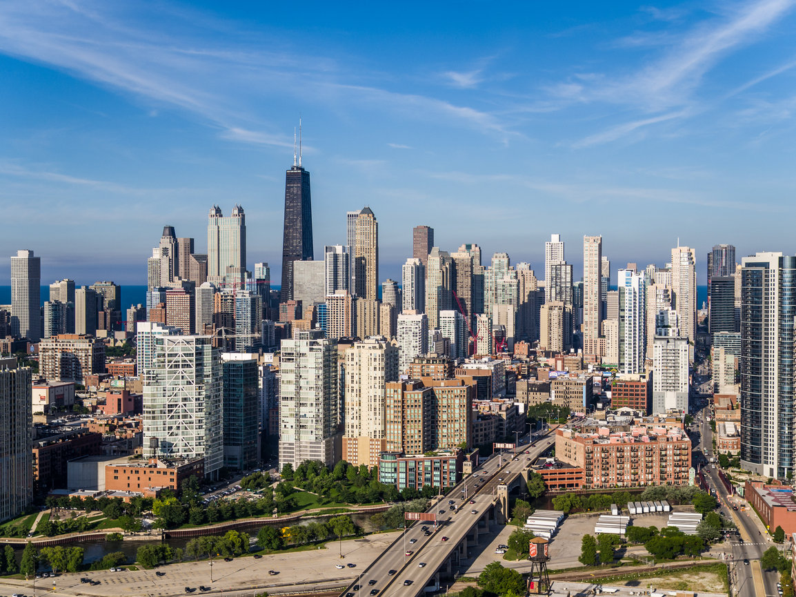 Panoramic view of city buildings