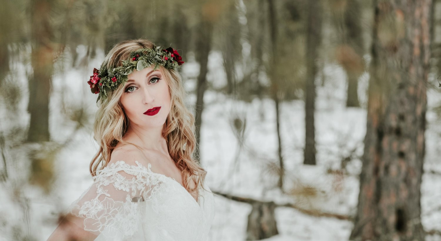 beautiful bride in cold lake alberta