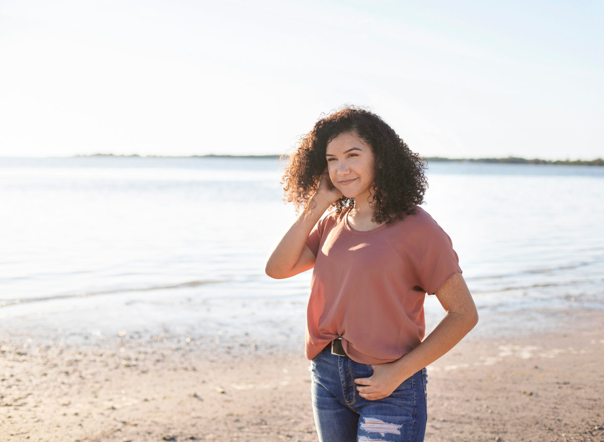 Photo of high school senior taken by Angie Vincent at Heart to Art Photography