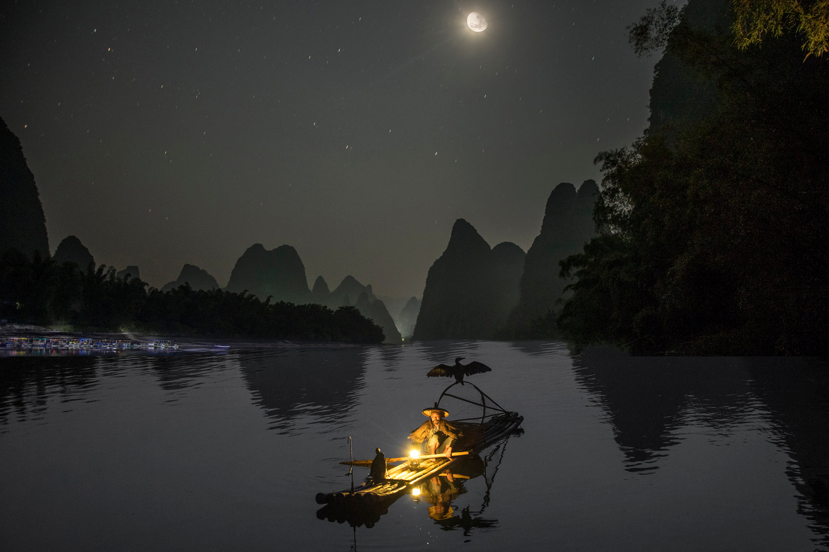 Cormorant Fisherman At 4am - Jim Zuckerman Photography & Photo Tours