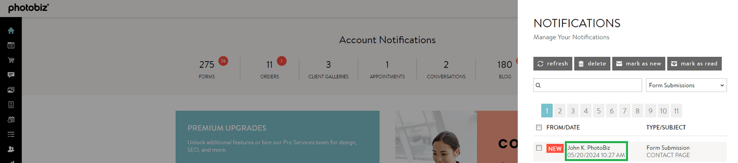 How To Use Account Notifications To Start A Conversation - PhotoBiz ...