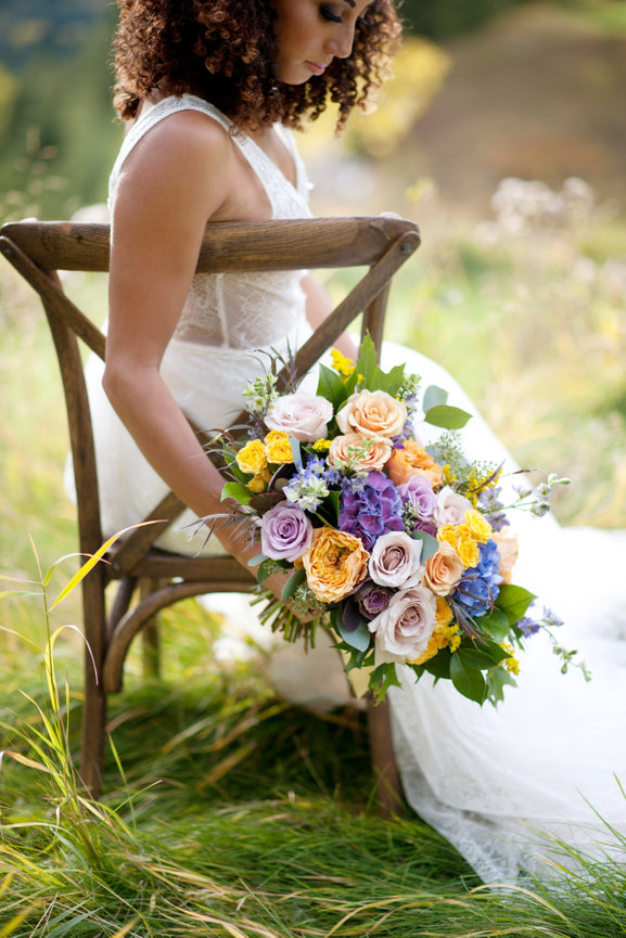 How to Hold Your Bridal Bouquet