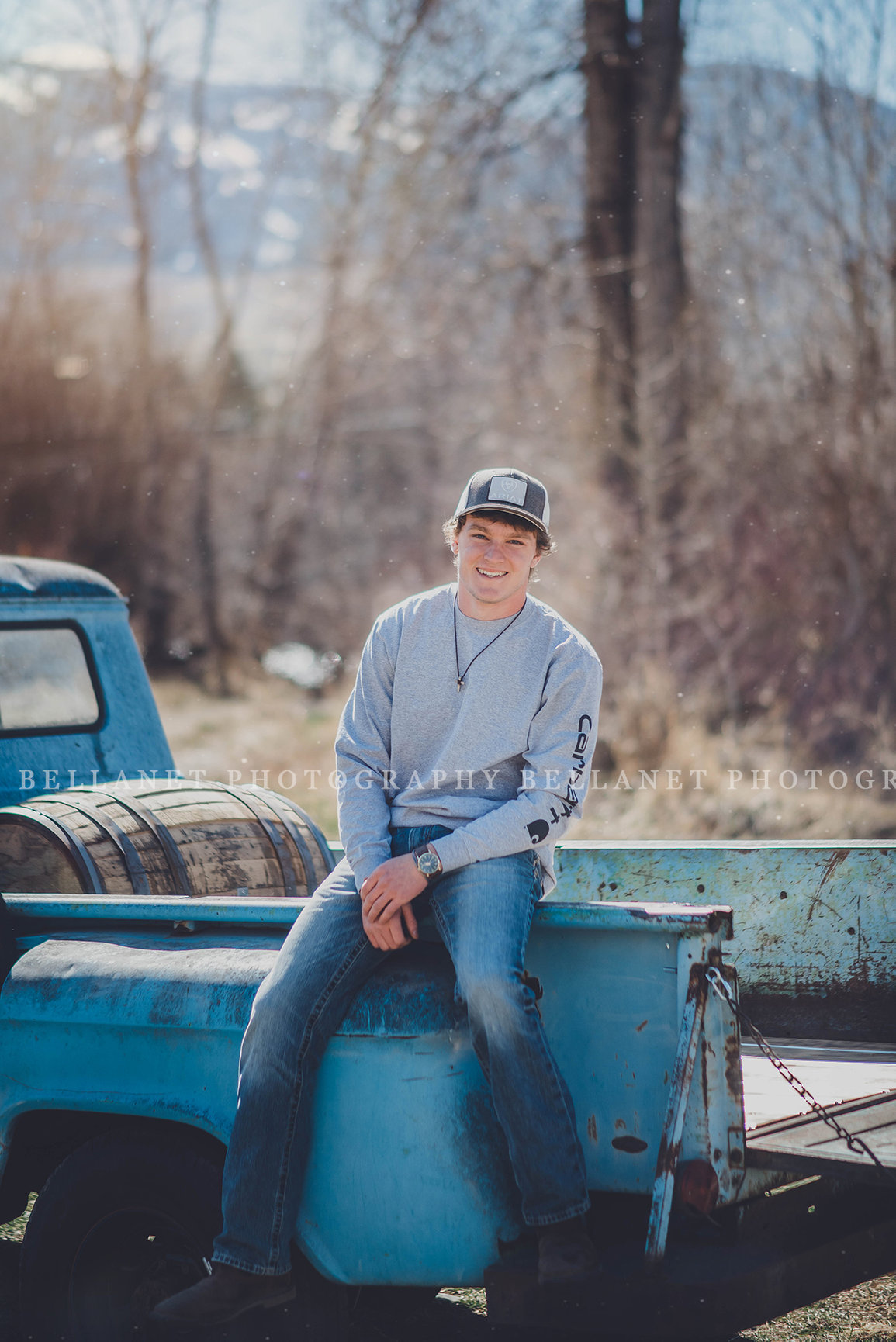Steven and his truck Salmon, Idaho Photography